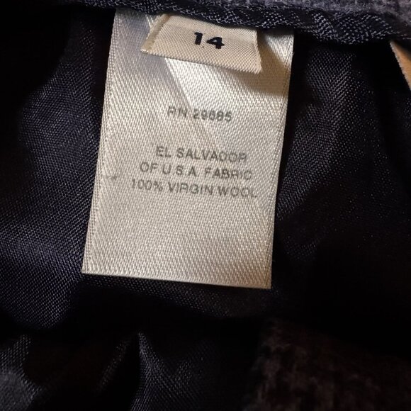 Pendleton VTG 90s Purple Glen Plaid Wool Suit Pants Size 14 - Picture 7 of 8